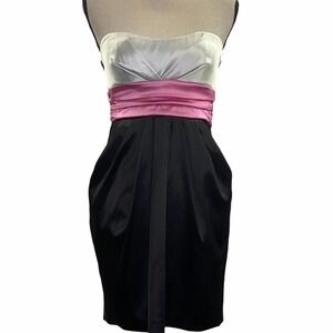 RUBY Rox Colorblock Strapless Mini Dress Size 3
